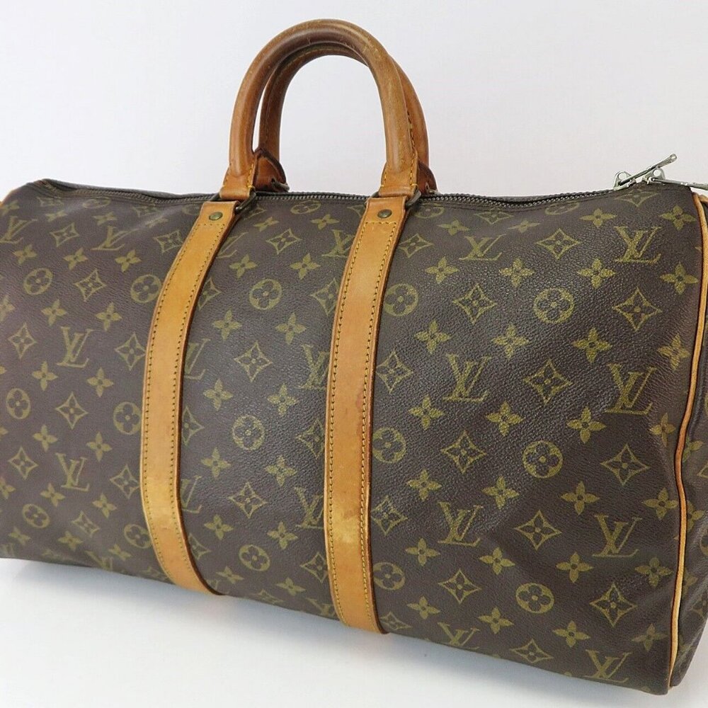 Authentic LOUIS VUITTON Keepall 45 Monogram Canvas Duffel Bag